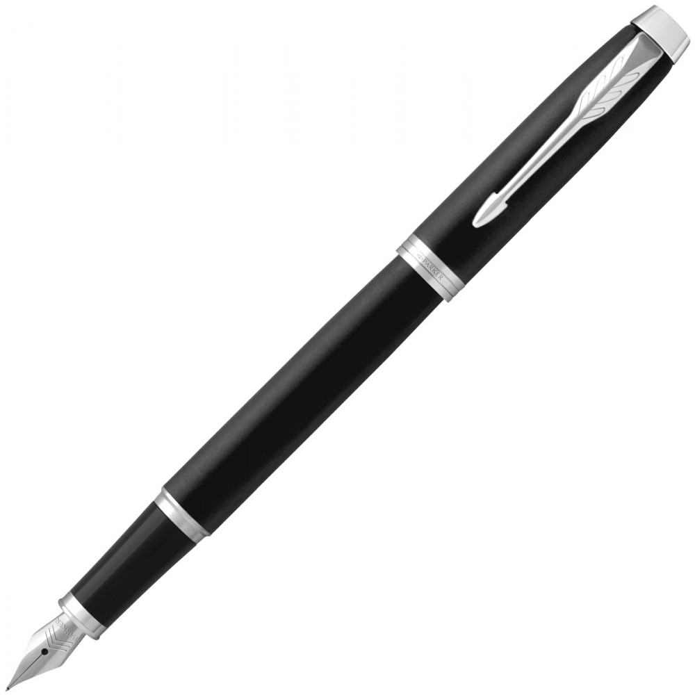 Ручка перьевая Parker IM Essential F319, Matte Black CT (Перо F)