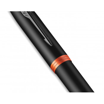 Ручка перьевая Parker IM Vibrant Rings F315, Flame Orange PVD (Перо M)