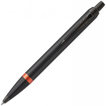 Ручка шариковая Parker IM Vibrant Rings K315, Flame Orange PVD