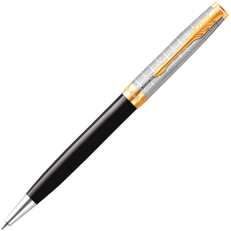 Ручка шариковая Parker Sonnet Premium K537, Metal Black GT